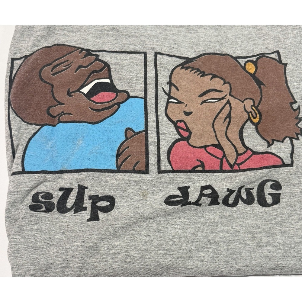 Vintage Sup Dawg T Shirt‎ Mens XL Gray Made In USA Funny Graphic Tee